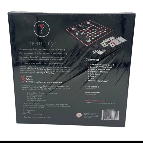 Sommify Board Game for Wine Lovers A Blind Wine Tasting Game NEW SEALED - Picture 8 of 9